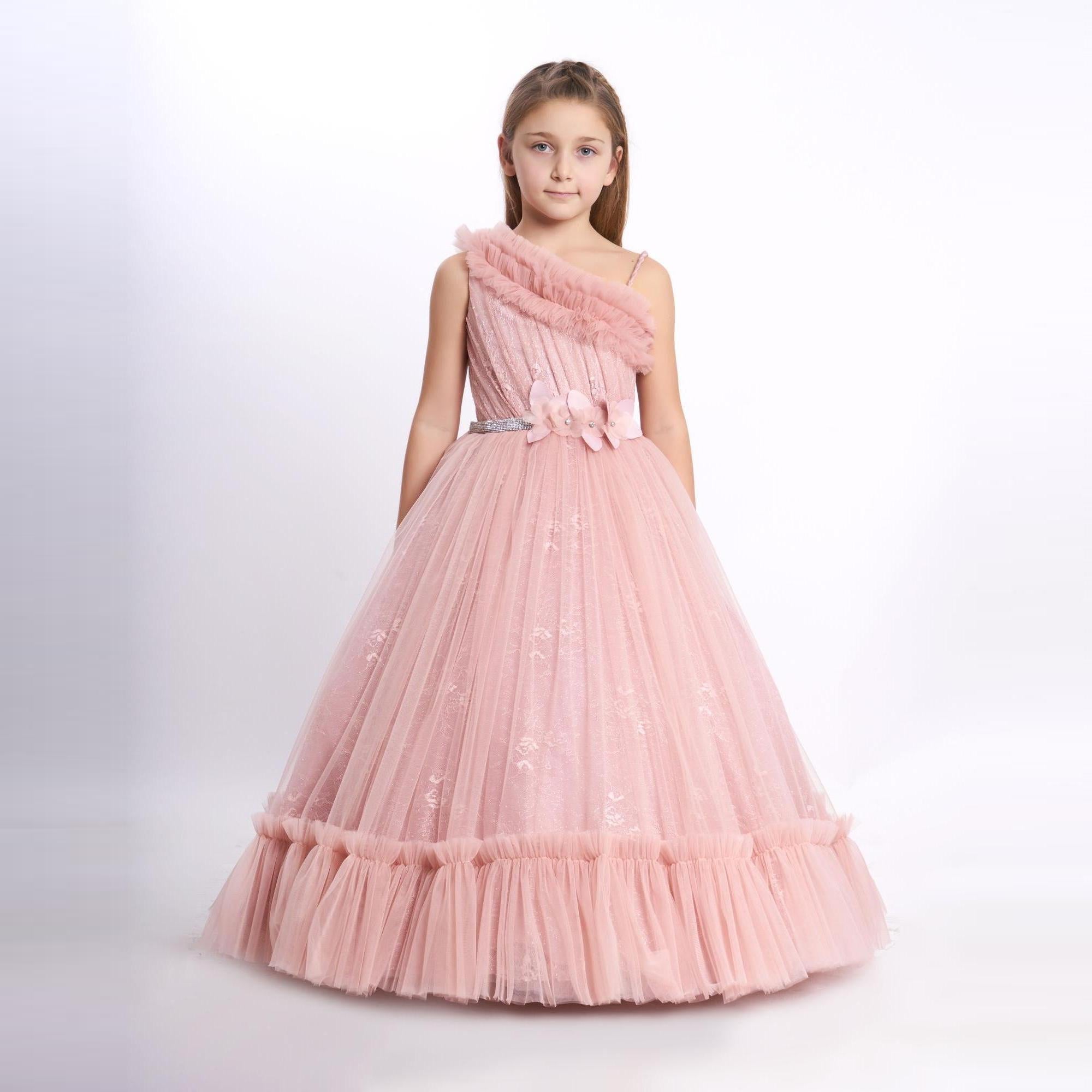 Cascade Gown Girls Formal Dress – product image 4