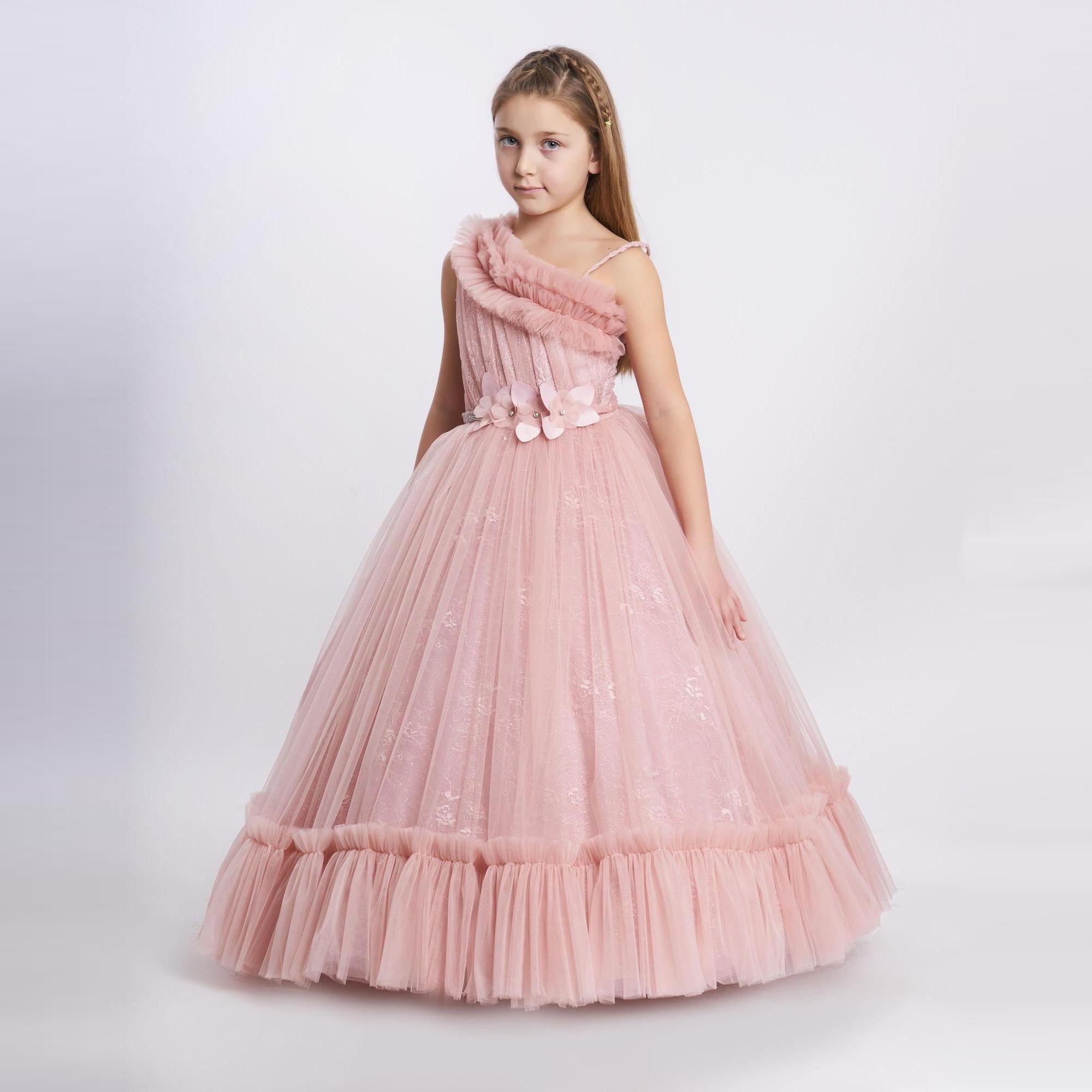 Cascade Gown Girls Formal Dress – product image 3