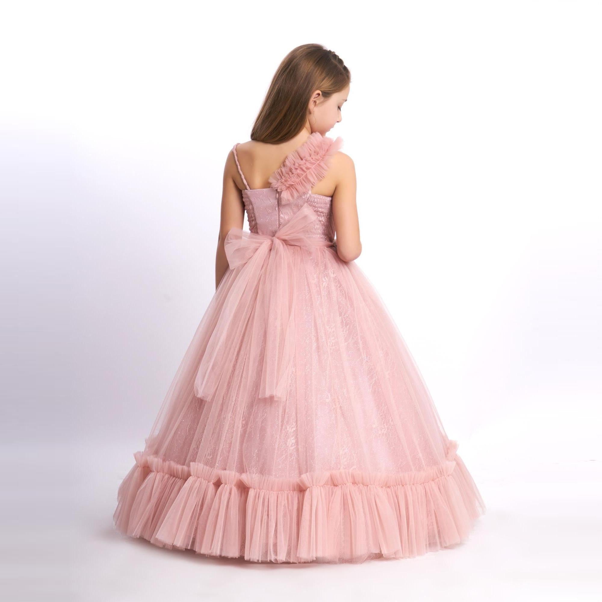 Cascade Gown Girls Formal Dress – product image 5