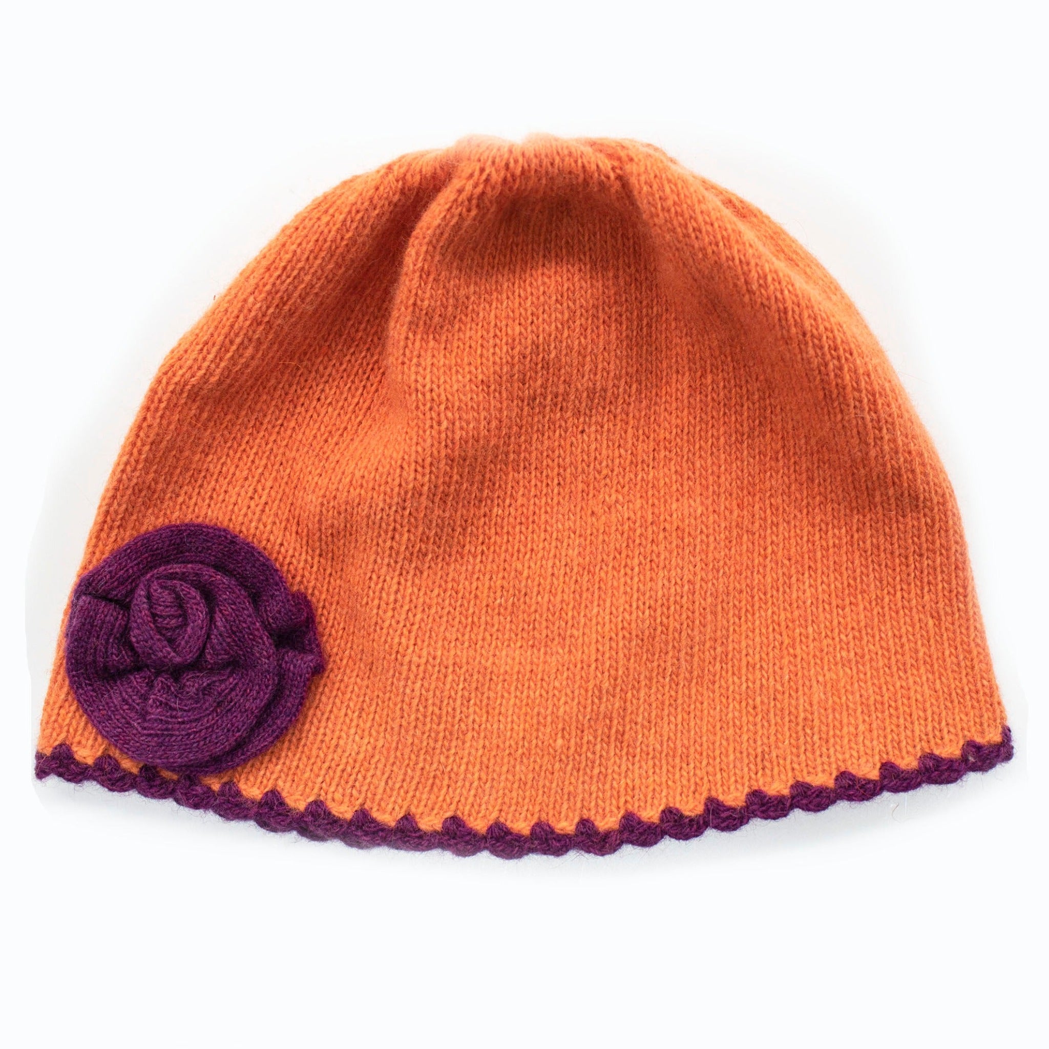 KIDS HAT WITH CONTRAST FLOWER – product image 2