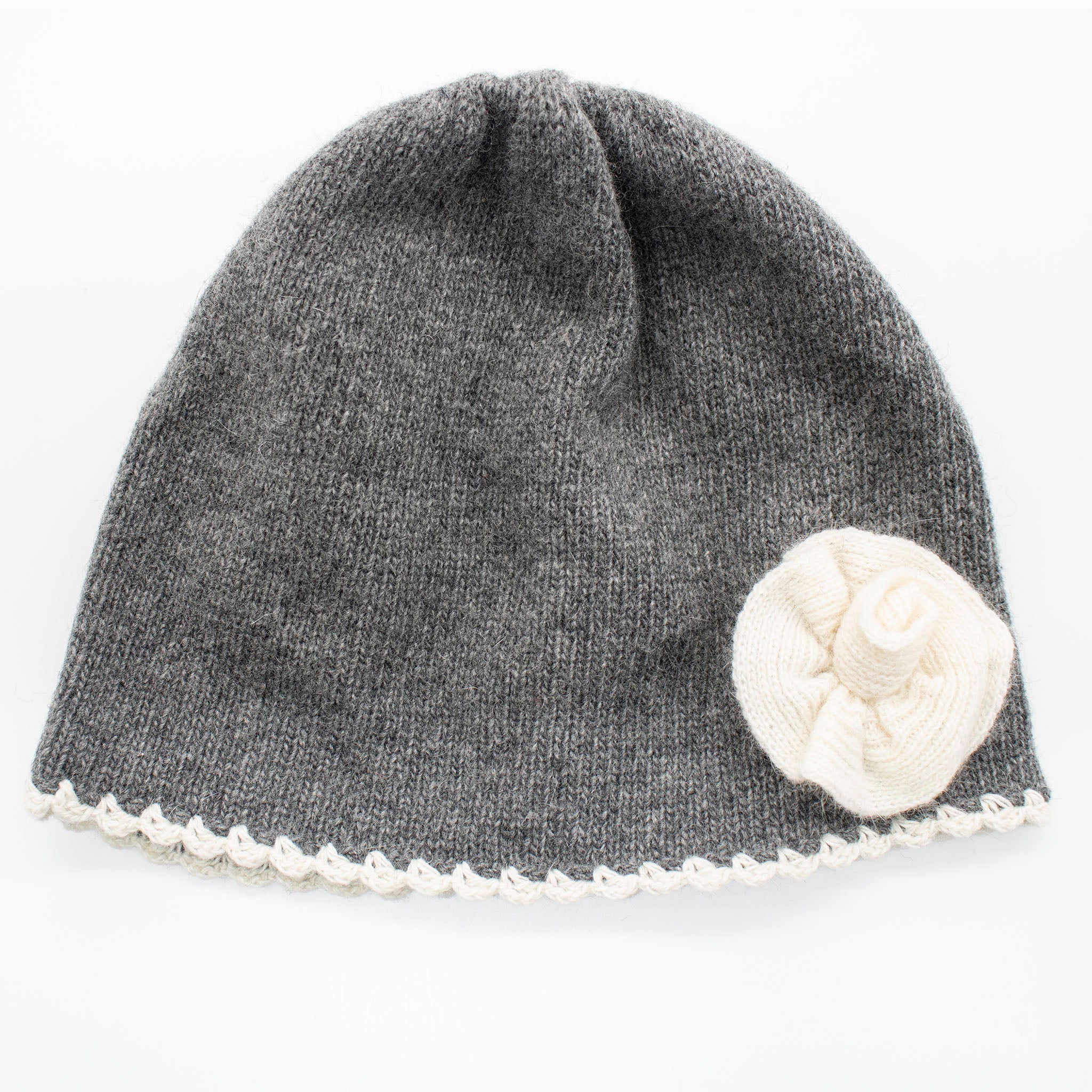 KIDS HAT WITH CONTRAST FLOWER – product image 5