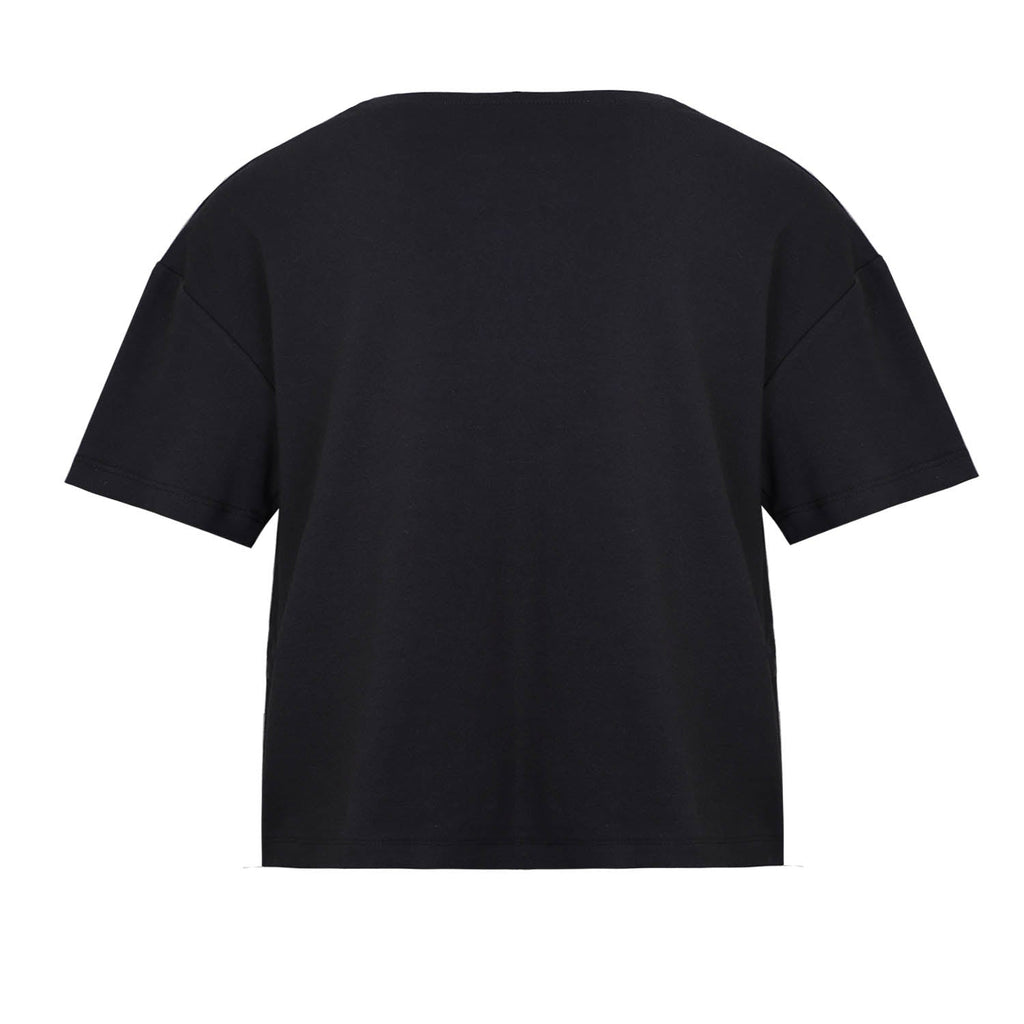 Hand-Painted Oversized Black T Shirt for Kids