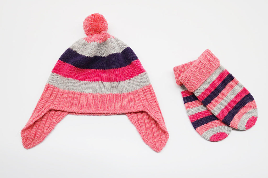 BABY STRIPED MITTENS – product image 1