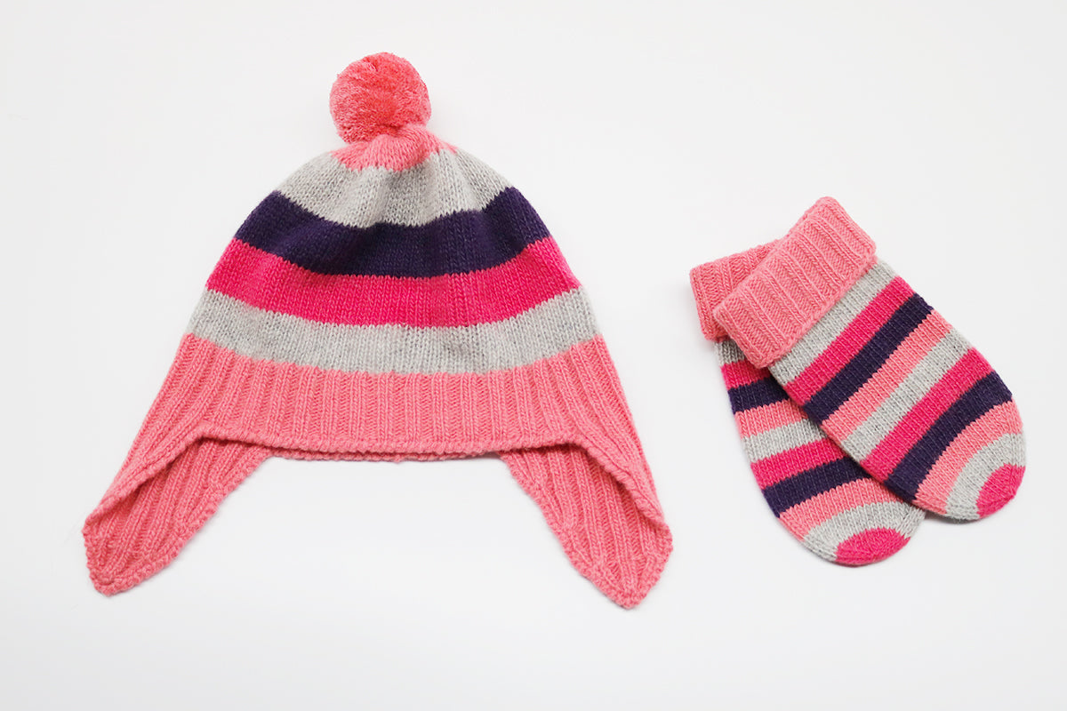 BABY STRIPED MITTENS – product image 1
