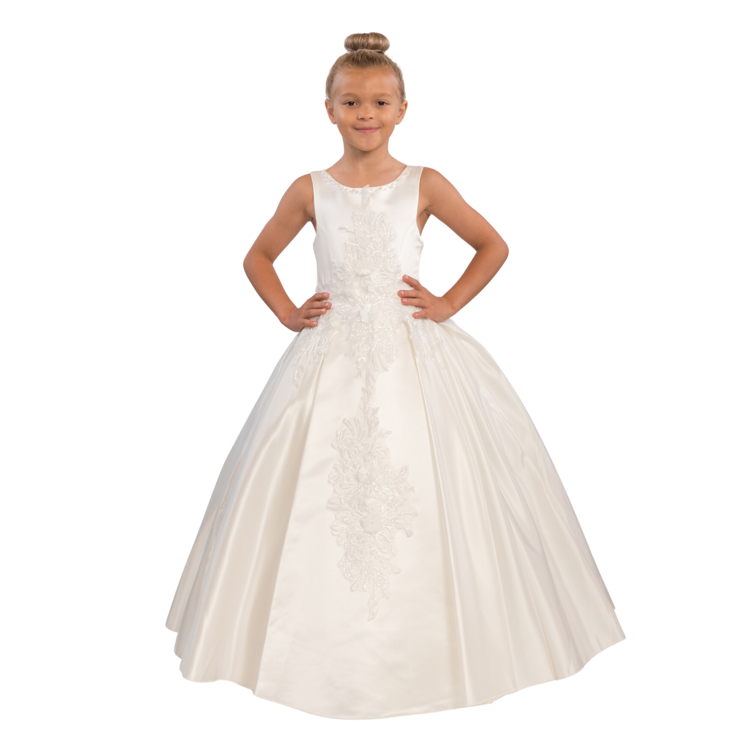 Satin Simone Girls Formal Dress – product image 4