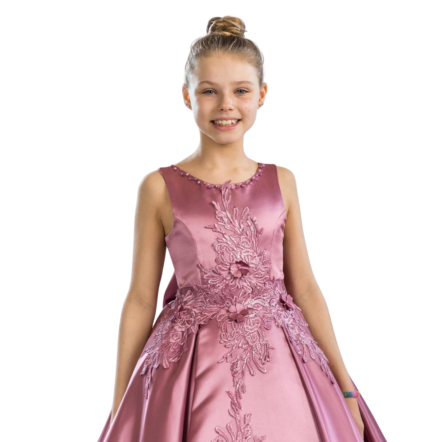Satin Simone Girls Formal Dress – product image 3