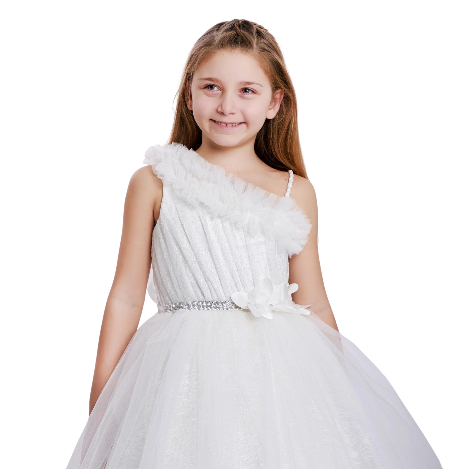 Cascade Gown Girls Formal Dress – product image 1