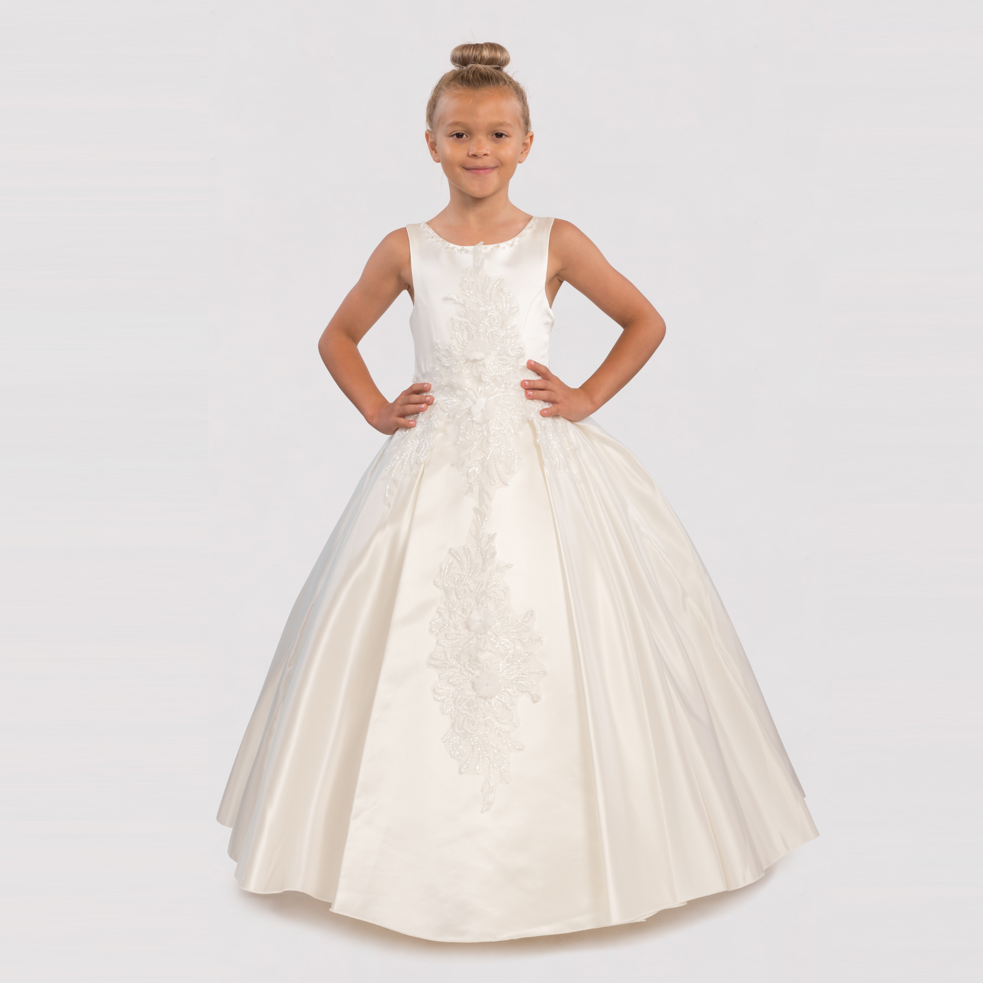 Satin Simone Girls Formal Dress – product image 1